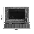 Bancada Suspensa Gaia Para Tv Até 75' Com Led - Madetec - Cal