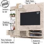 Bancada Suspensa Para Tv 55 Polegadas 2781 Fendi Naturale Mad