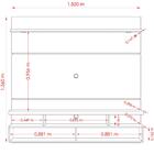 Bancada Suspensa Para Tv 60 Polegadas 2761 Naturale Off White