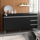 Bancada Tamires 1,5 Preto Sem Tampo