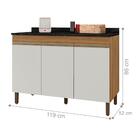 Bancada Teri 3 Portas Nature Off White