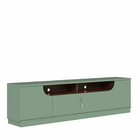 Bancada Tv De 75 Polegadas 4 Portas Karol 200cm Verde Pistach