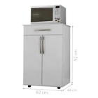 Bancanda Micro-ondas Alexios Branco Preto