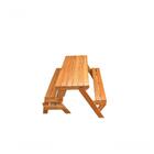 Banco 1,6m Ripada Com Verniz + Par De Banquetas