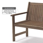Banco 2 Lugares Madeira Maciça Com Encosto 120cm Primavera  C