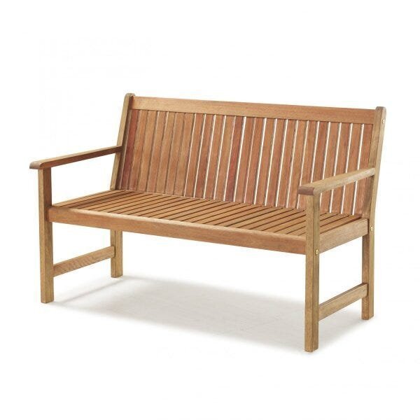 Banco 2 Lugares Madeira Maciça Com Encosto 120cm Primavera  J