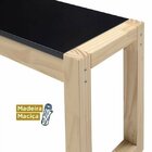 Banco 2 Lugares Madeira Maciça Guará Yescasa Preto/natural