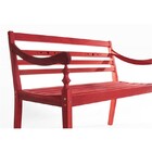 Banco 2 Lugares Varanda Stain Vermelho - Mão   Formão