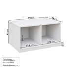 Banco 2 Portas 80cm Jade Cabecasa Madeiraoriginals Branco Fos