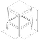 Banco 31x46cm Completa Casa Branco