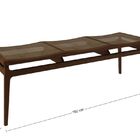 Banco 3 Lugares Odin - Amêndoa