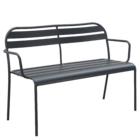 Banco  2 Lugares 52cm Cinza Jordania Naterial