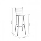 Banco Abuja Cromada E Branco