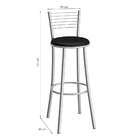 Banco Abuja Cromada E Preto