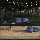 Banco Aço 2 lugares Jordânia 80x56cm Cinza