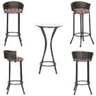 Banco Alta Bali  Tabaco A19 3 Unidades E Mesa Bistro Para Bar