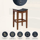 Banco Alto Assento Curvo Londres 43 X 70 Cm Bancada Bar Madei