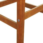 Banco Alto Áustria Madeira Maciça Assento Mdf Laqueado Amêndo