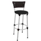 Banco Alto Bistrô-aço Mix - Branco / Preto