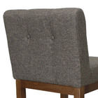 Banco Alto Bistrô De Madeira Com Encosto Estofado Avelã Lívia