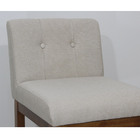 Banco Alto Bistrô De Madeira Com Encosto Estofado Off White L