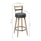 Banco Alto Com Apoio E Pés Palito Laís Preto