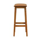 Banco Alto Confort Madeira Maciça Assento Anatômico Estofado