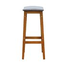 Banco Alto Confort Madeira Maciça Assento Anatômico Estofado