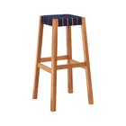 Banco Alto Fita Garden Natural/azul