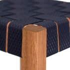 Banco Alto Fita Garden Natural/azul