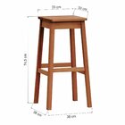 Banco Alto Garden Natural