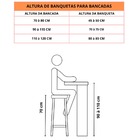 Banco Americano Alta Bar Bistro De Junco Fibra Sintetica Arei