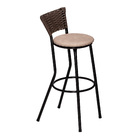 Banco Americano Alta Bar Bistro De Junco Fibra Sintetica Arei