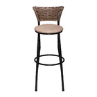 Banco Americano Alta Bar Bistro De Junco Fibra Sintetica Arei