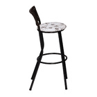 Banco Americano Alta Bar Bistro De Junco Fibra Sintetica Bran