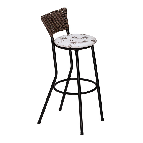 Banco Americano Alta Bar Bistro De Junco Fibra Sintetica Bran