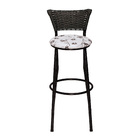 Banco Americano Alta Bar Bistro De Junco Fibra Sintetica Bran