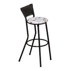 Banco Americano Alta Bar Bistro De Junco Fibra Sintetica Bran