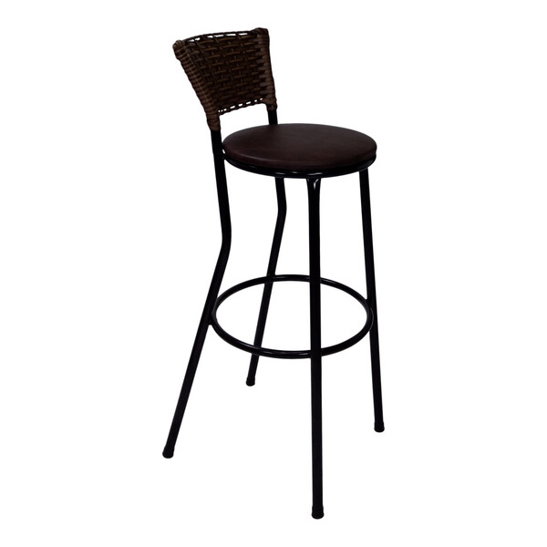 Banco Americano Alta Bar Bistro De Junco Fibra Sintetica Marr