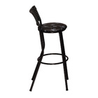 Banco Americano Alta Bar Bistro De Junco Fibra Sintetica Pret