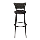 Banco Americano Alta Bar Bistro De Junco Fibra Sintetica Pret