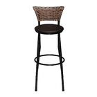 Banco Americano Alta Bar Bistro De Junco Fibra Sintetica Pret