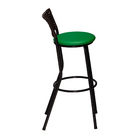 Banco Americano Alta Bar Bistro De Junco Fibra Sintetica Verd