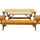 Banco Angelim Com Apoio + Par De Banquetas - 1 Metro