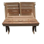 Banco Angelim Pedra + Par De Banquetas - 1,2 Metros