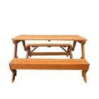 Banco Angelim Pedra + Par De Banquetas - 1,5 Metros