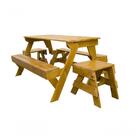 Banco Angelim Pedra + Par De Banquetas - 1 Metro