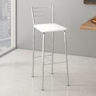 Banco Argel Cromada E Branco