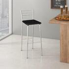 Banco Argel Cromada E Preto