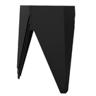 Banco Baixa em Plástico 45,5cm Preto Bee I'm In Home